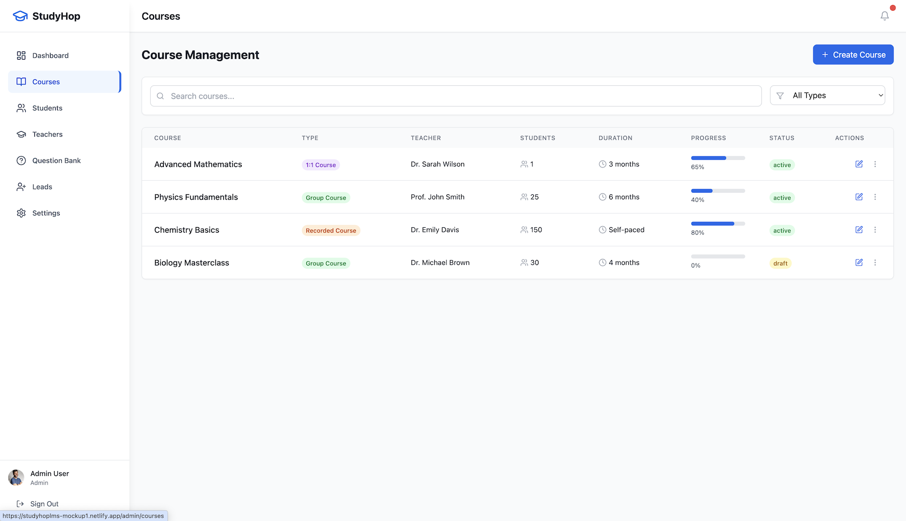 Interactive Course Builder
